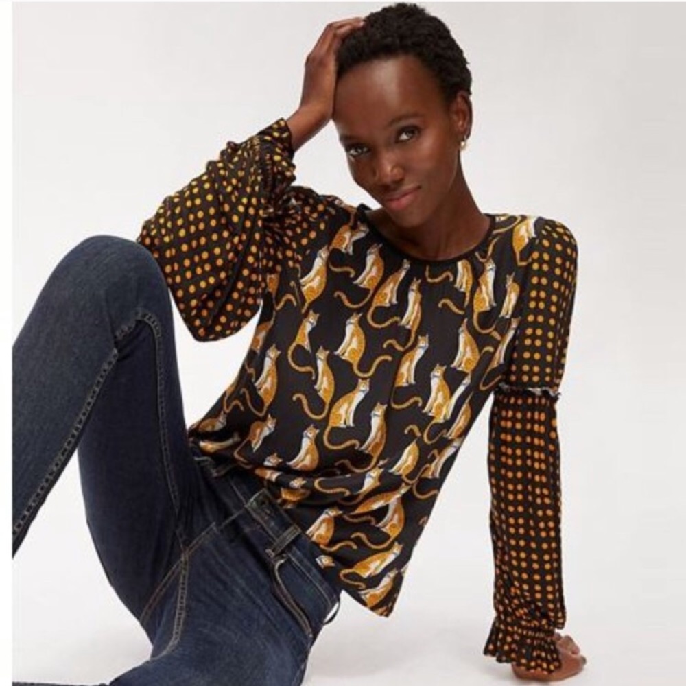 Anthropologie Brienz Leopard Top